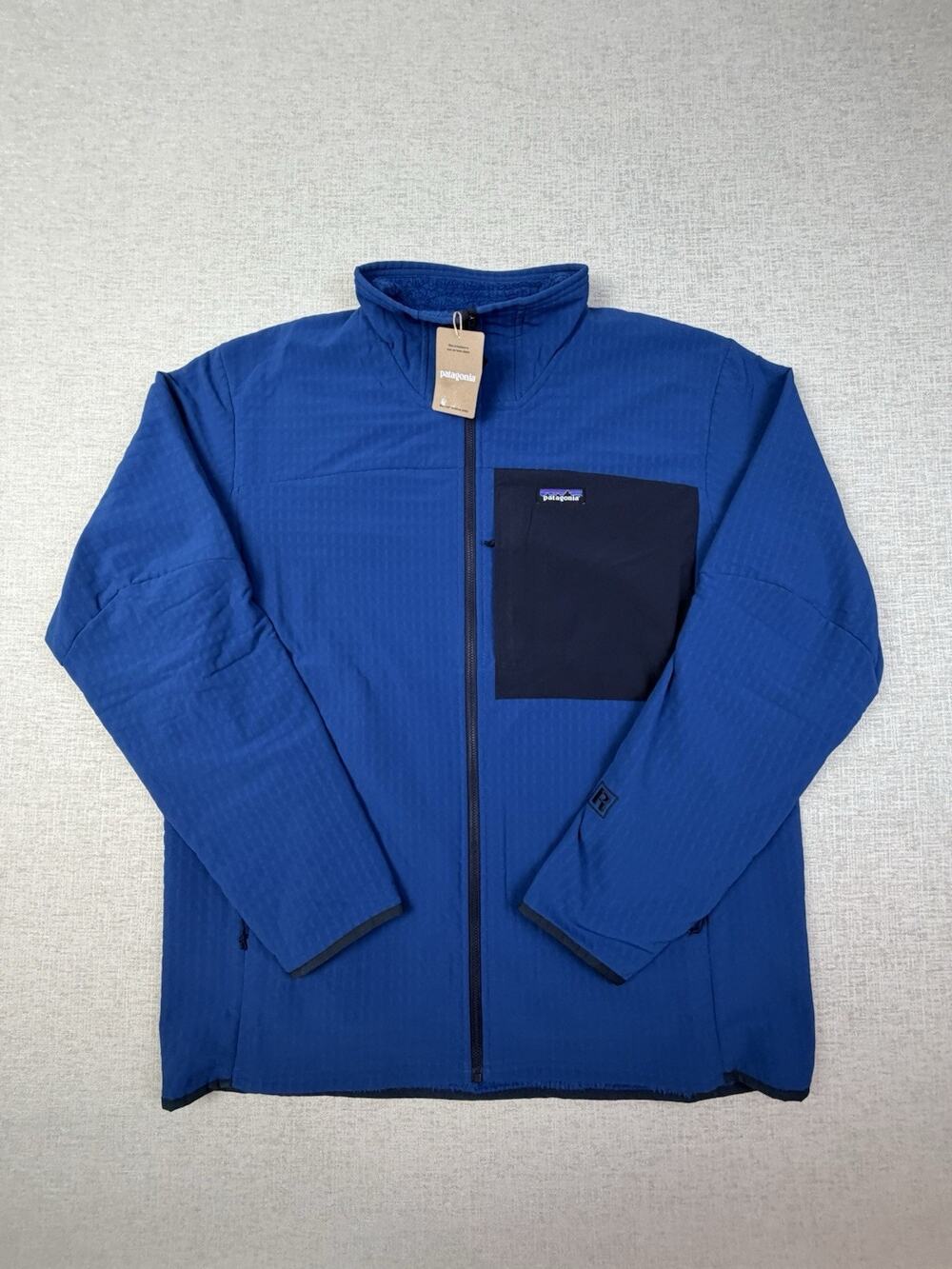 Patagonia Men’s XXL R2 TechFace Jacket Clement Blue Fleece NWT 83626